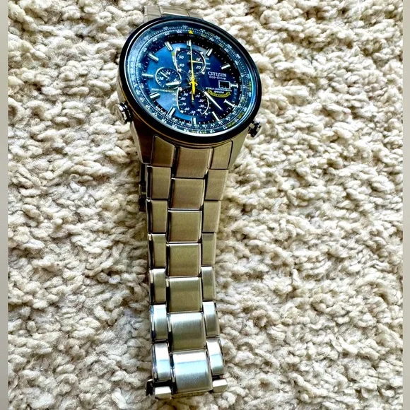*READ DESCRIPTION* Citizen Eco-Drive Blue Angles H800 Radio controlled Watch - Picture 7 of 16
